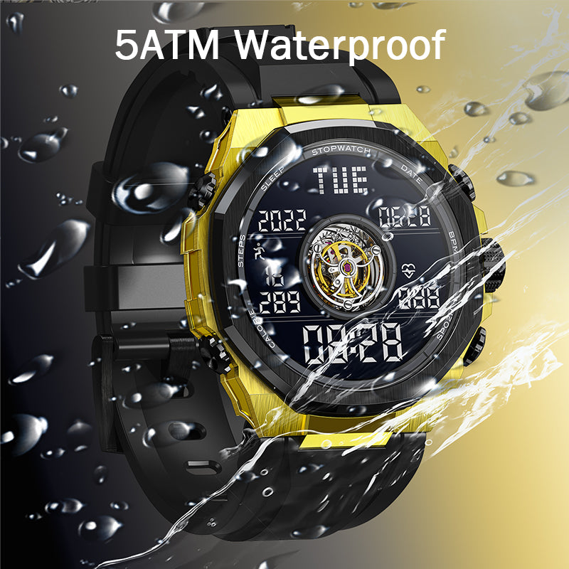LANKZET Hybrid Watch/Tourbillon Mechanical Smartwatch TX6027004